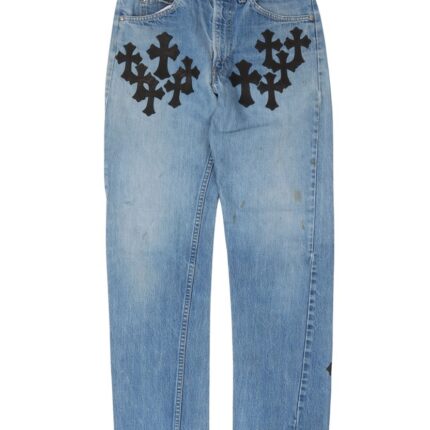 Chrome Hearts Levi’s Cross Patch Jeans – Blue