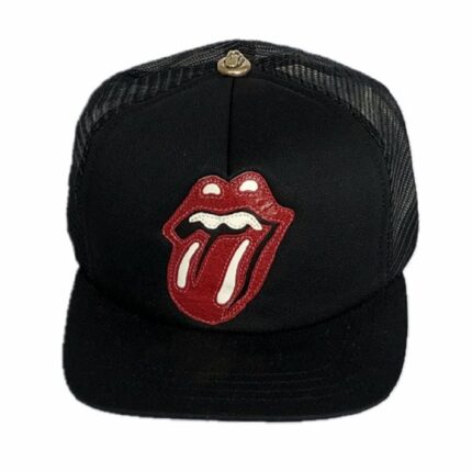 Ch x Rolling Stones Leather Patch Trucker Hat